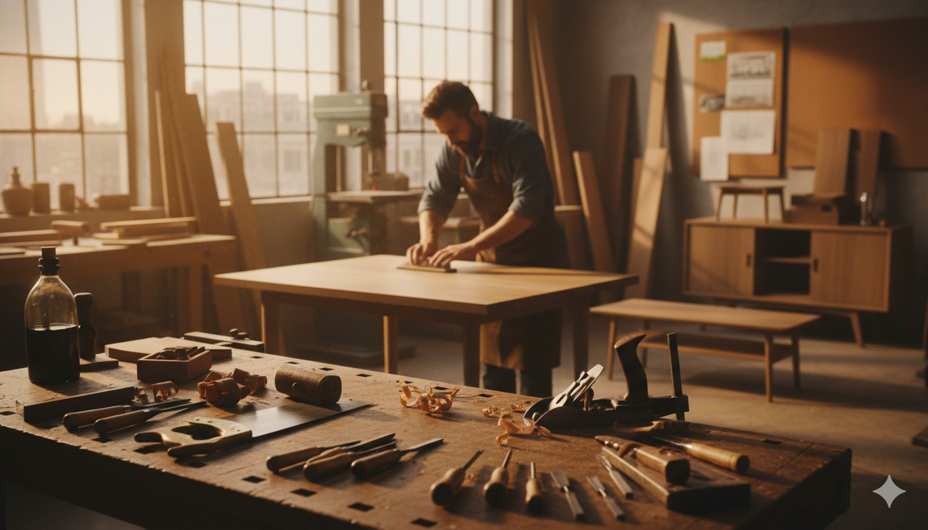 Handcrafted furniture workshop